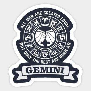 GEMINI MAN Sticker